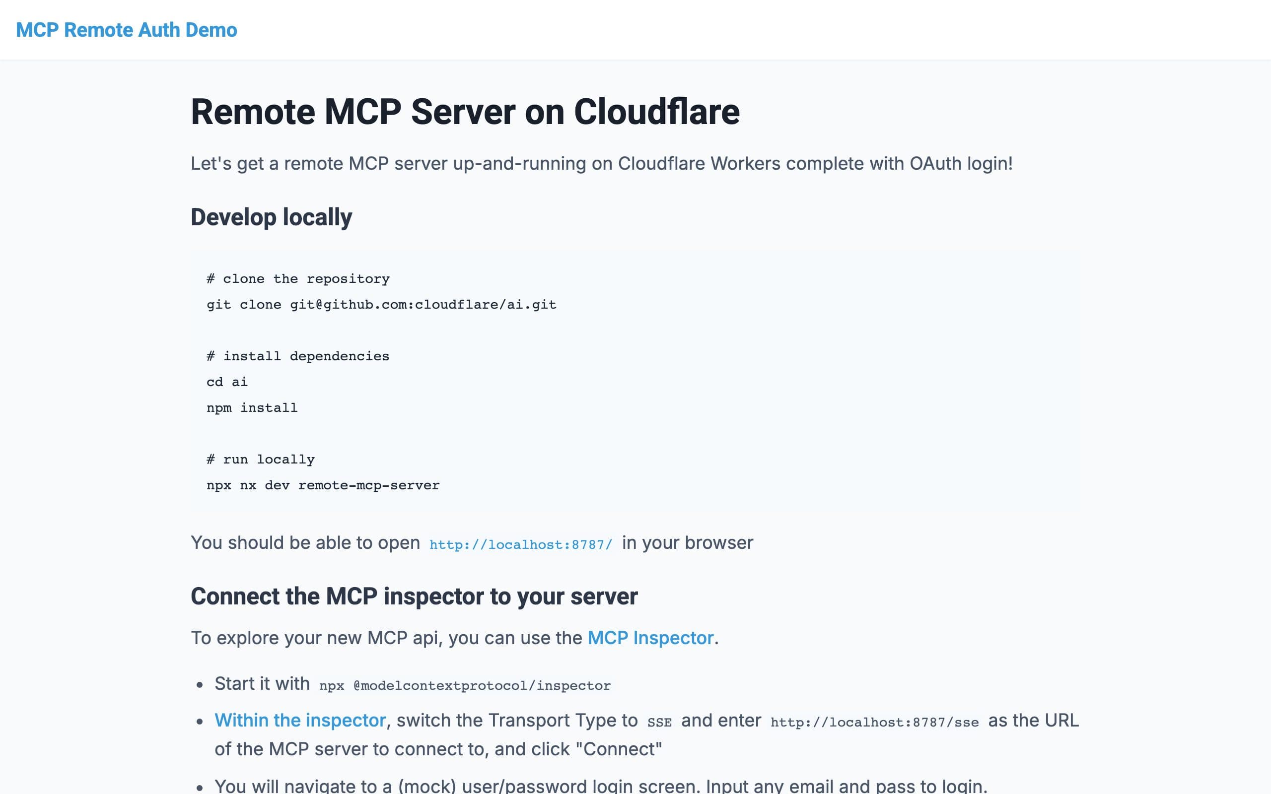 MCP Remote Auth Demo